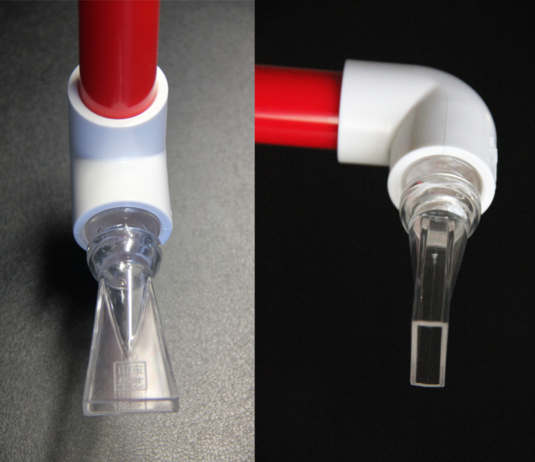 ปลายท่อ น้ำลง ปากเป็ด 25 มิล SANKING สีดำ