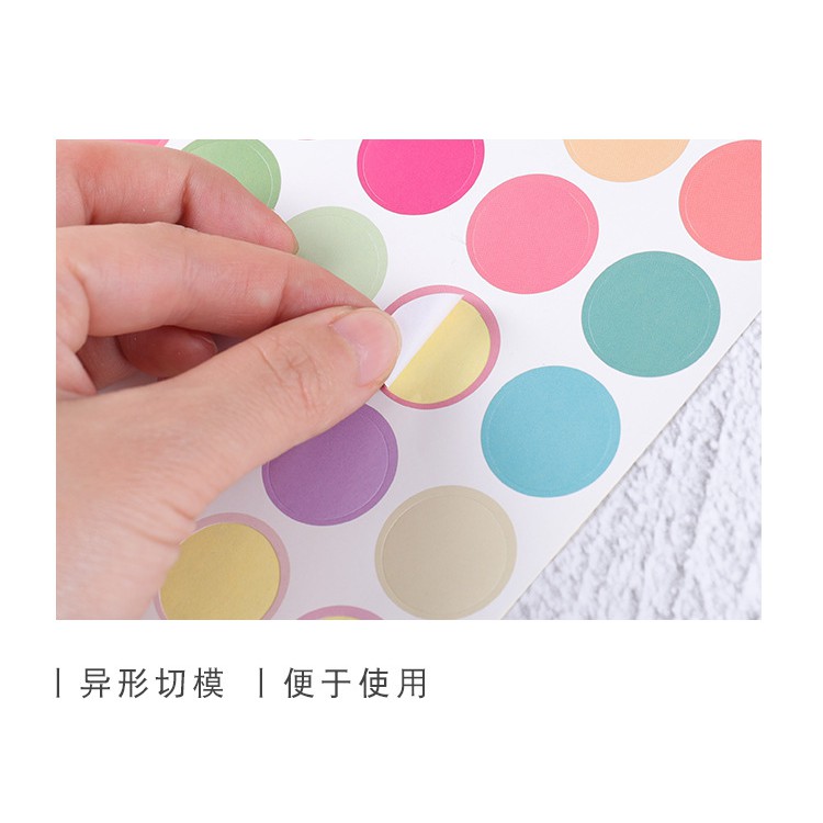 MUISUNGSHOP มากกว่า 10 แบบ สติ๊กเกอร์วงกลม Round sticker สี earthtone โทนม่วง สติ๊กเกอร์สี พร้อมส่งในไทย ไม่รอนาน