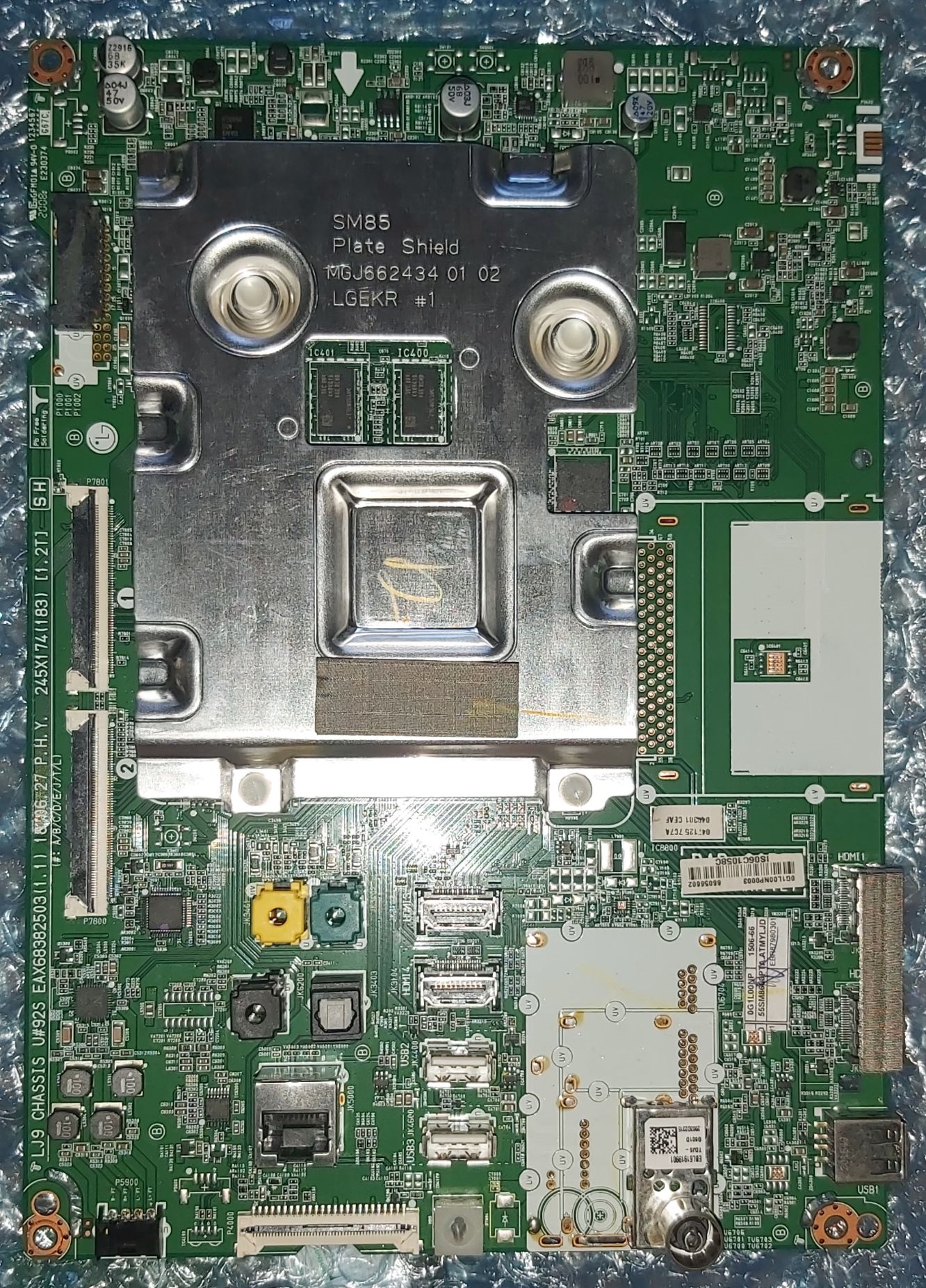 PCB MAIN 55SM8600PTA.ATMYLJD TV LG 55" อะไหล่แท้ 100% EBR87980301