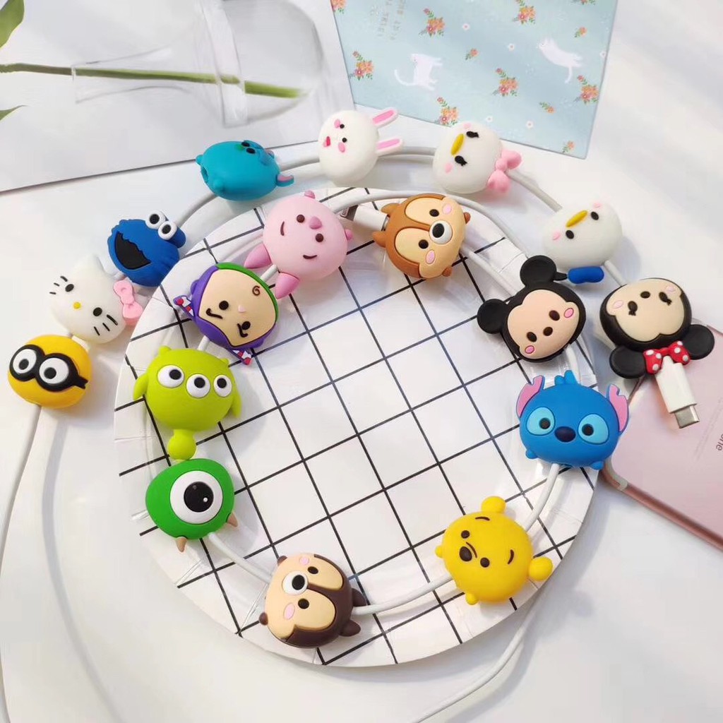 MUISUNGSHOP Cable bite ถนอมสายชาร์จ ที่ล๊อค ตัวล็อกกันสายชาร์จหัก เคเบิ้ลไบท์ สำหรับสายแบบกลม ขนาด 3 มม