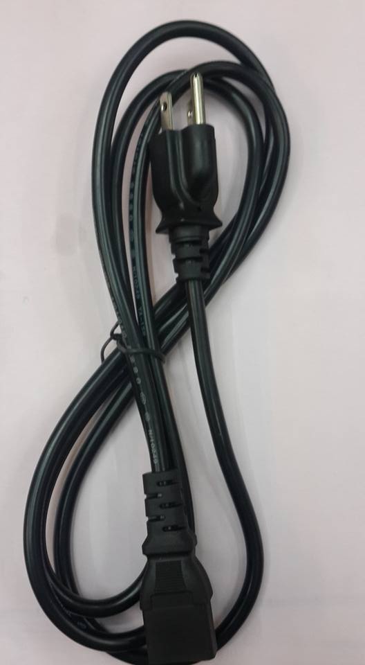 สายไฟคอมพืวเตอร์WIRE COMPUTER ACพร้อมปลั้กหัวท้ายยาว2เมตรสีดำ