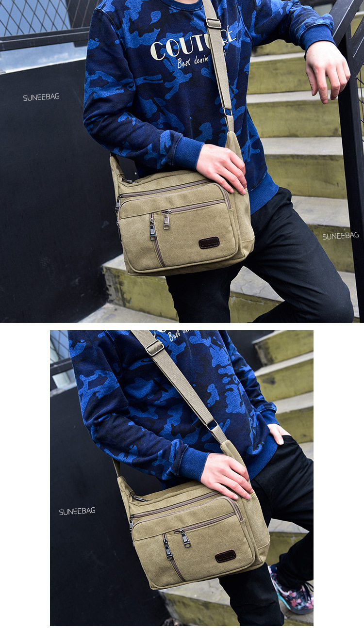 กระเป๋าสะพายข้าง พกพาสะดวก ใส่สมุด A4 ใส่ iPad และของใช้ส่วนตัวได้ รหัส A030