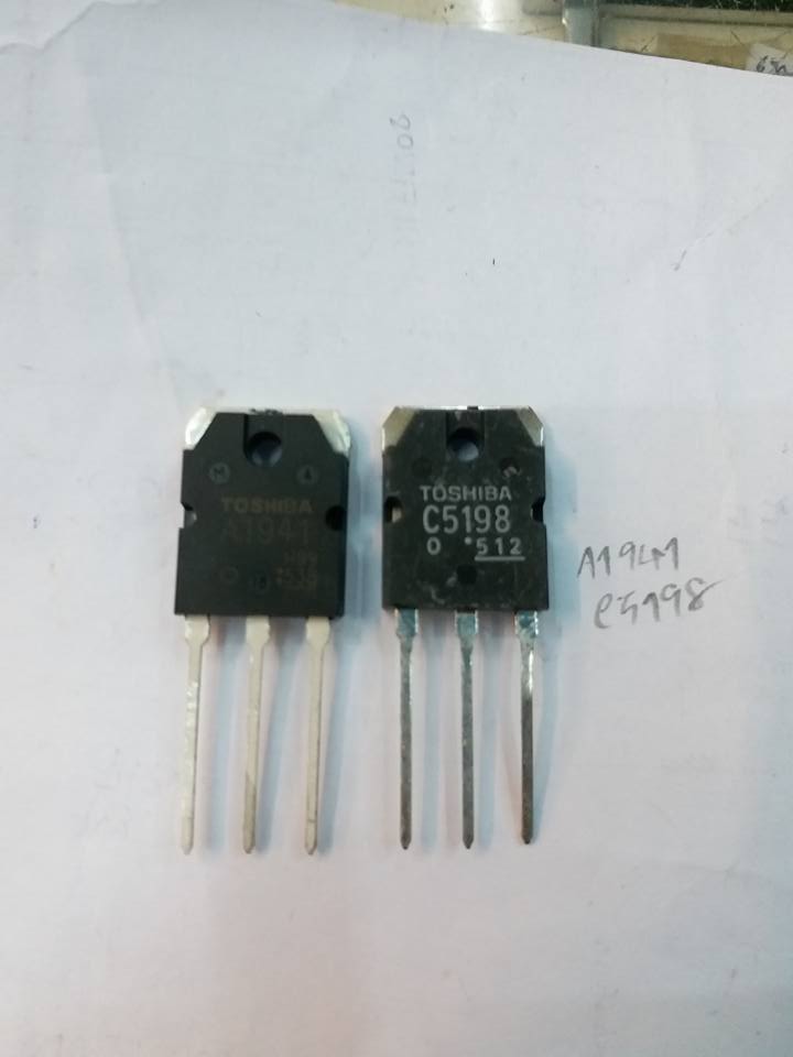 ขาย 2SA1941 คู่กับ 2SC5198 ขายเป็นคู่ ตัวถังTO-247 ทรานซิสเตอร์ TRANSISTER A1941 + C5198 ราคา คู่ล่ะ . . . . หน่วย บาท