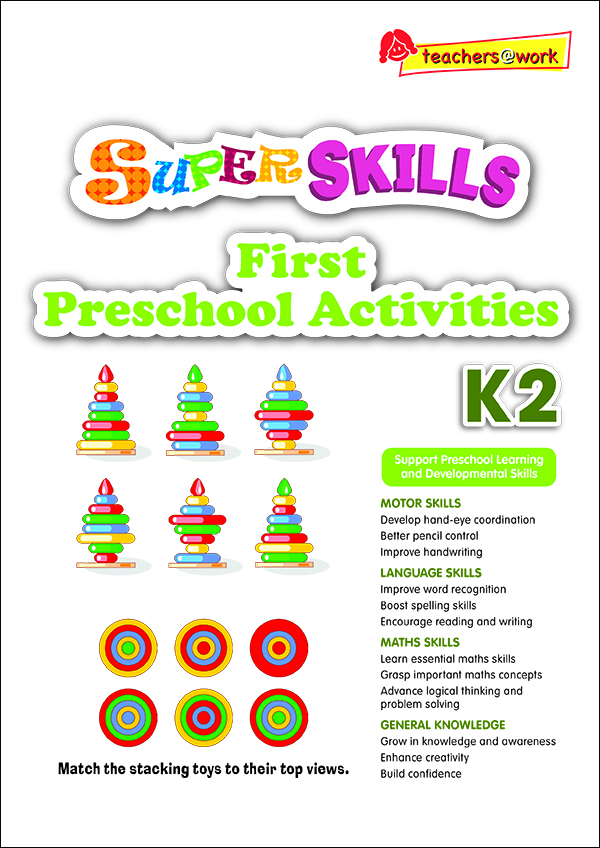 แบบฝึกหัดภาษาอังกฤษระดับอนุบาล Super Skills First Preschool Activities K2