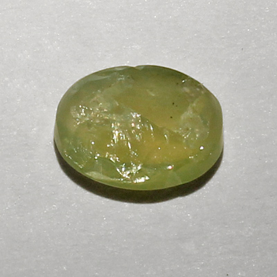 คริสโซเบริลตาแมวหรือไพฑูรย์ (Cat's eye Chrysoberyl) 1.29 กะรัต จากอินเดีย