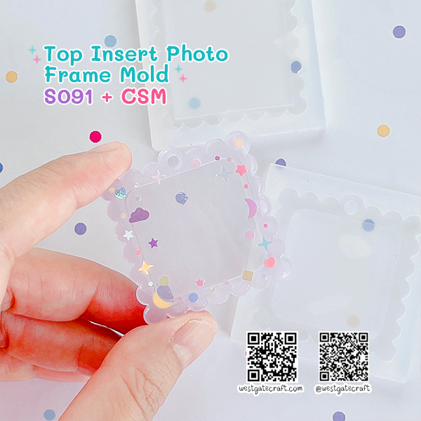 แม่พิมพ์ซิลิโคน SHAKE S091 Top Insert Photo Frame Mold + CSM