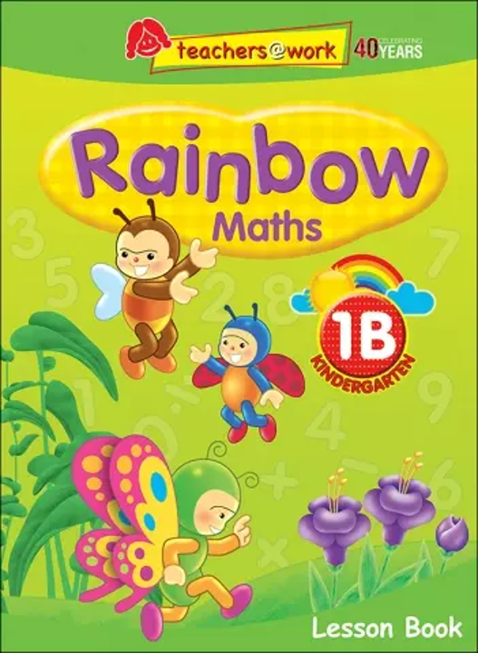 แบบเรียนคณิตศาสตร์ภาษาอังกฤษระดับอนุบาล Rainbow Maths Lesson Book K1ฺB