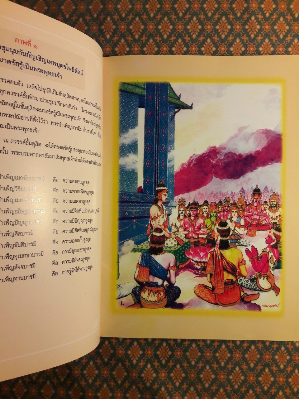 สมุดภาพพระพุทธประวัติ ฉบับอนุรักษ์ภาพเขียน ฝีมือ ครูเหม เวชกร จิตรกรเอก