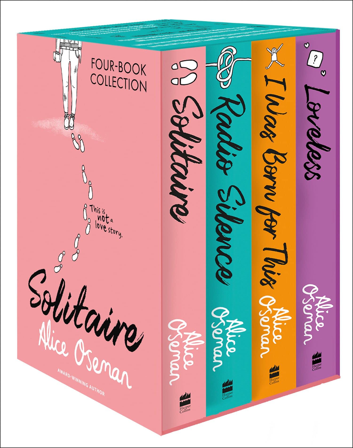 ALICE OSEMAN FOUR-BOOK COLLECTION BOX SE (SOLITAIRE, RADIO SILENCE, I WAS BORN F