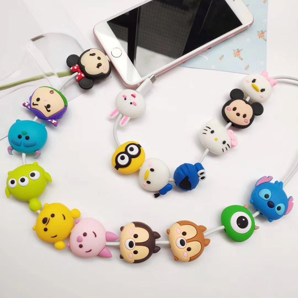 MUISUNGSHOP Cable bite ถนอมสายชาร์จ ที่ล๊อค ตัวล็อกกันสายชาร์จหัก เคเบิ้ลไบท์ สำหรับสายแบบกลม ขนาด 3 มม