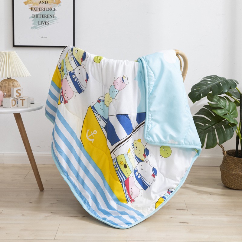 MUISUNGSHOP ผ้าห่มเด็ก ผ้ารองนอน ลายการ์ตูน ผ้าห่มฝ้ายญี่ปุ่น ขนาด 110x150 ซม KID blanket