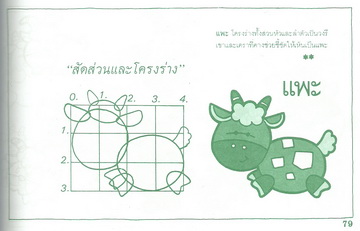 วิธีเขียนการ์ตูนภาพสัตว์