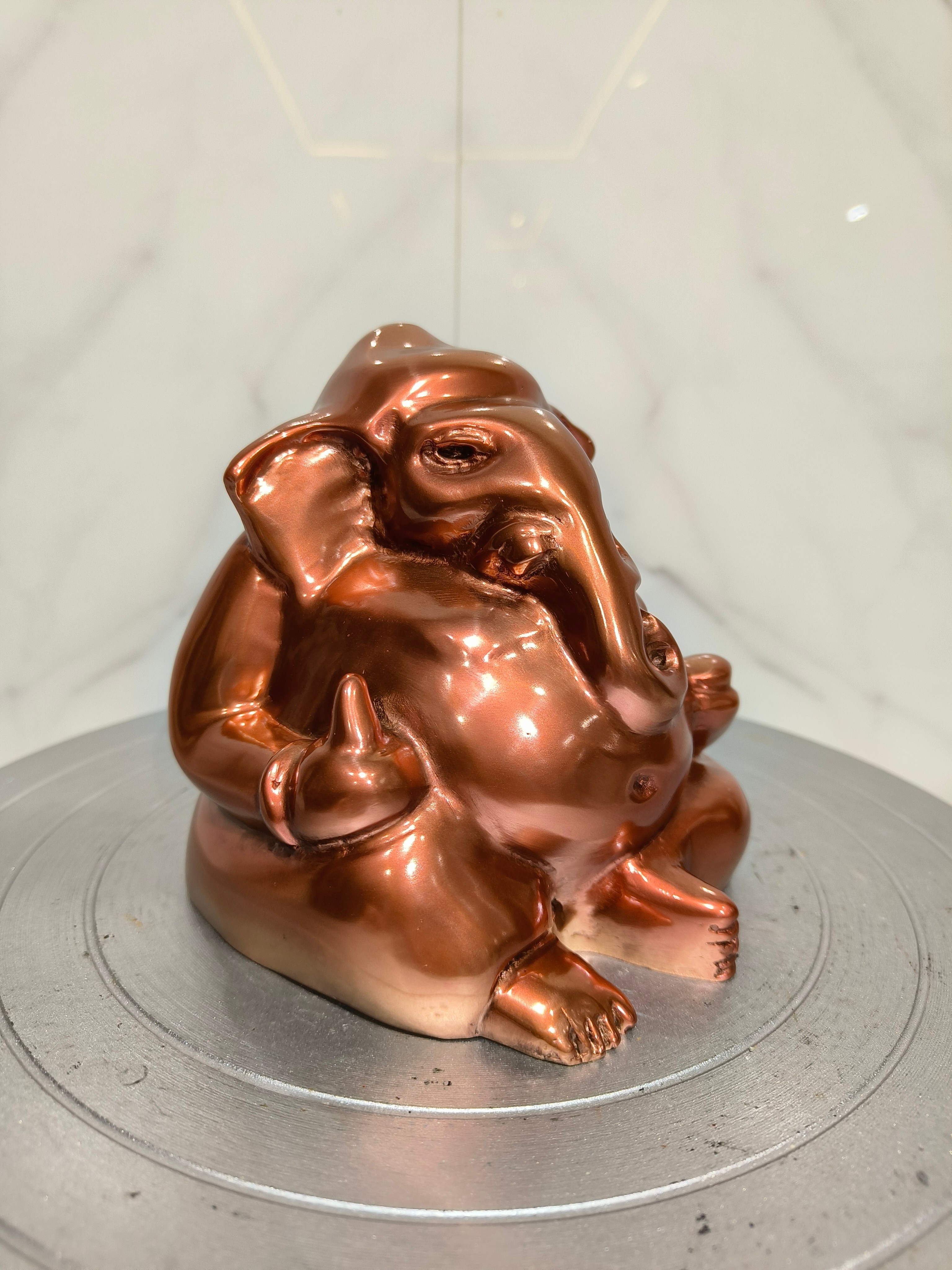 รูปหล่อ พระพิฆเนศ พระพิฆเนศวร ปาง วรมุทรา ปางนั่งประทานพร พิมพ์โบราณ หน้าตัก 5 นิ้ว