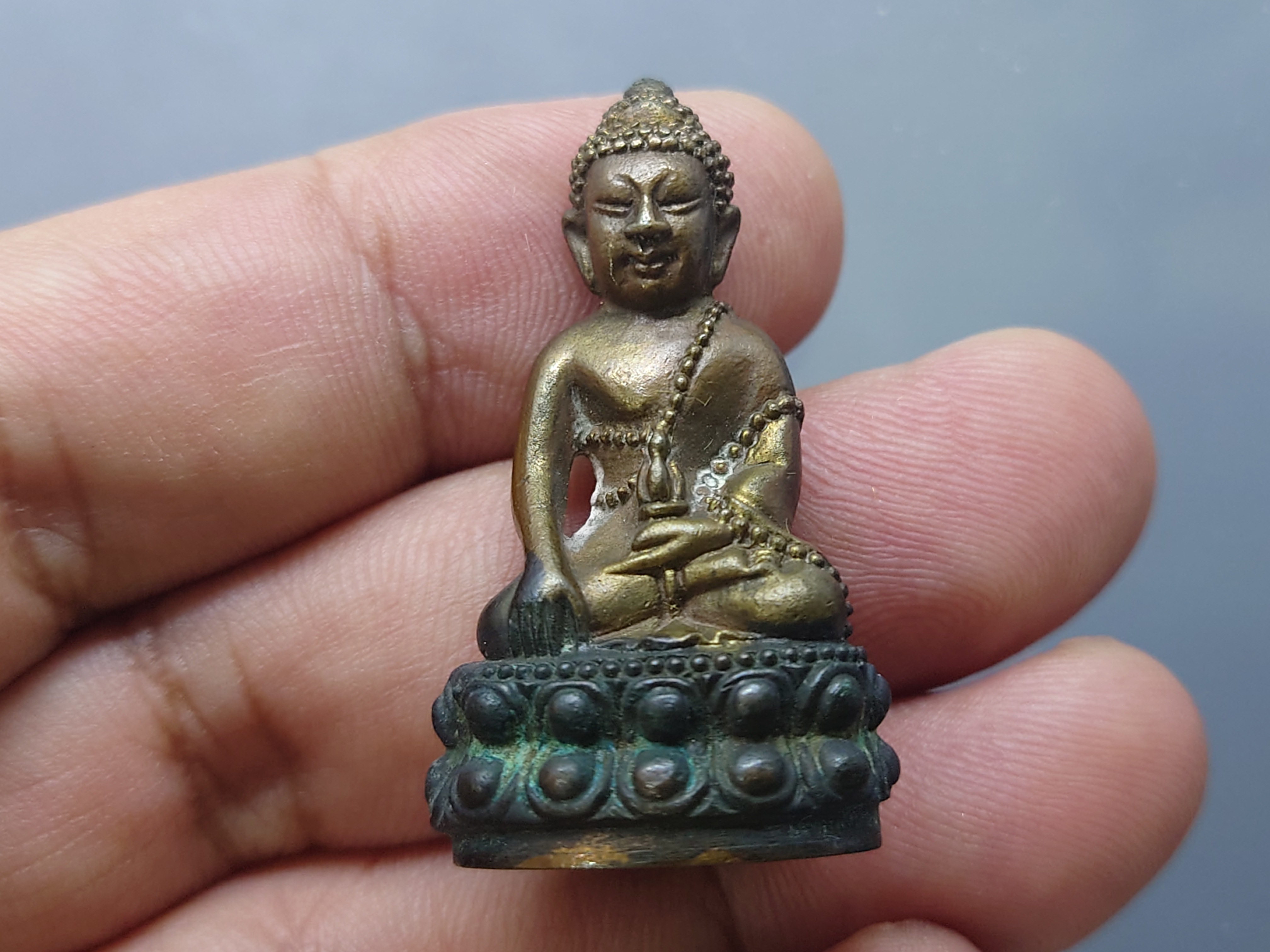 พระกริ่ง"เจ้าสัว"เนื้อทองสัมฤทธิ์ สมเด็จญาณสังวร สมเด็จพระสังฆราช วัดบวรนิเวศวิหาร ปี2537 พร้อมกล่องเดิม