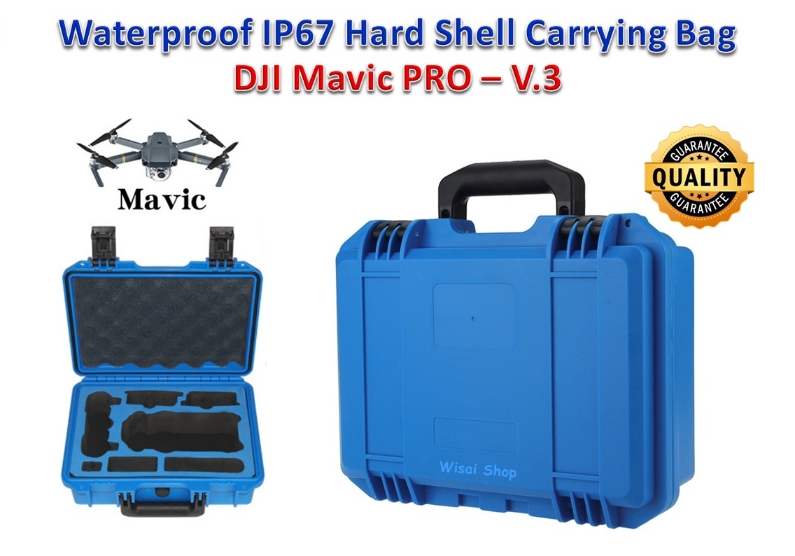 กระเป๋า Waterproof IP67 Hard Shell Carrying Bag for DJI Mavic PRO - V.3 สีน้ำเงิน