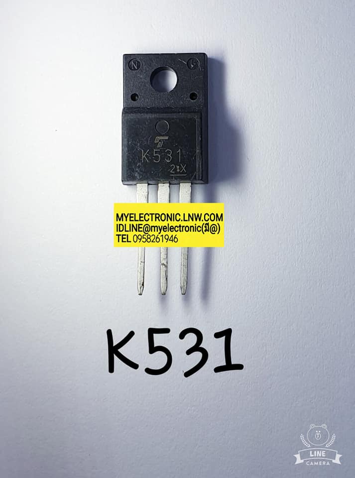 ขาย 2SK531ตัวถังTO220Fยี่ห้อTOSHIBA ราคาตัวละบาท