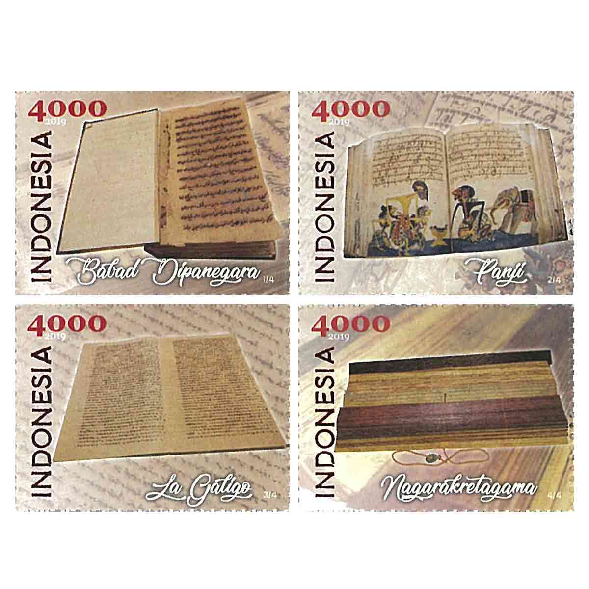 Indonesia Stamp, 2019 Ancient Manuscripts
