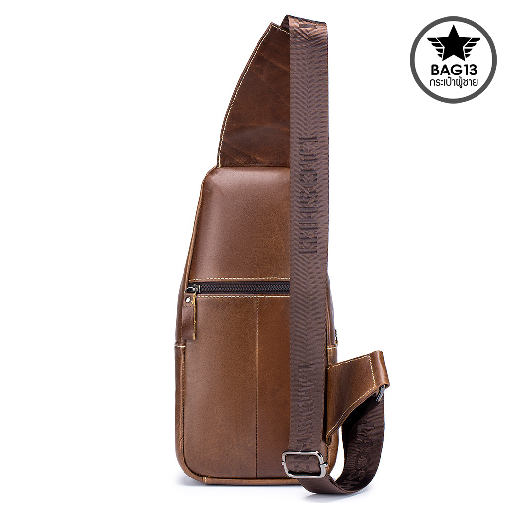 กระเป๋าคาดอกผู้ชาย หนังแท้100% พกพาสะดวก ใส่สมุด ใส่ iPad และของใช้ส่วนตัวได้ CODE:B078