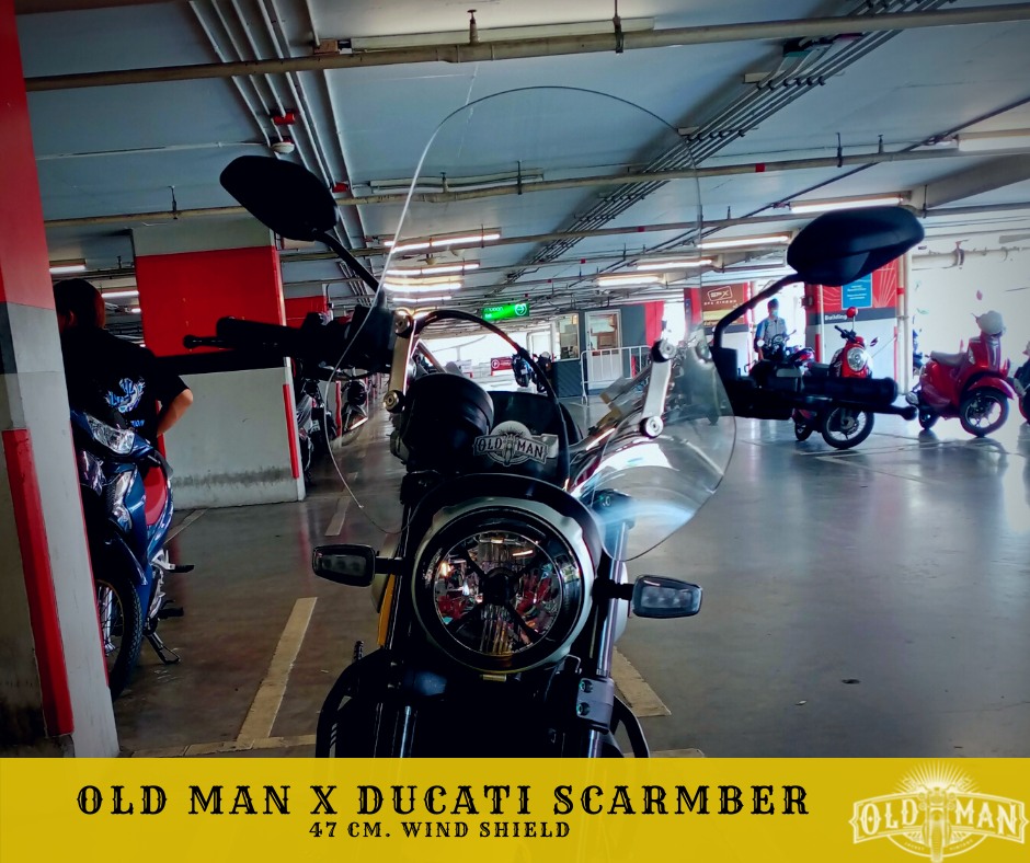 ชิวหน้า ไฟกลม ทรงสูง 47 ซม. สีใส