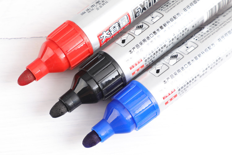 MUISUNGSHOP ปากกาเขียนทุกพื้นผิว จัมโบ้ ด้ามใหญ่ (Permanant Broad Marker) แบบเติมหมึกได้