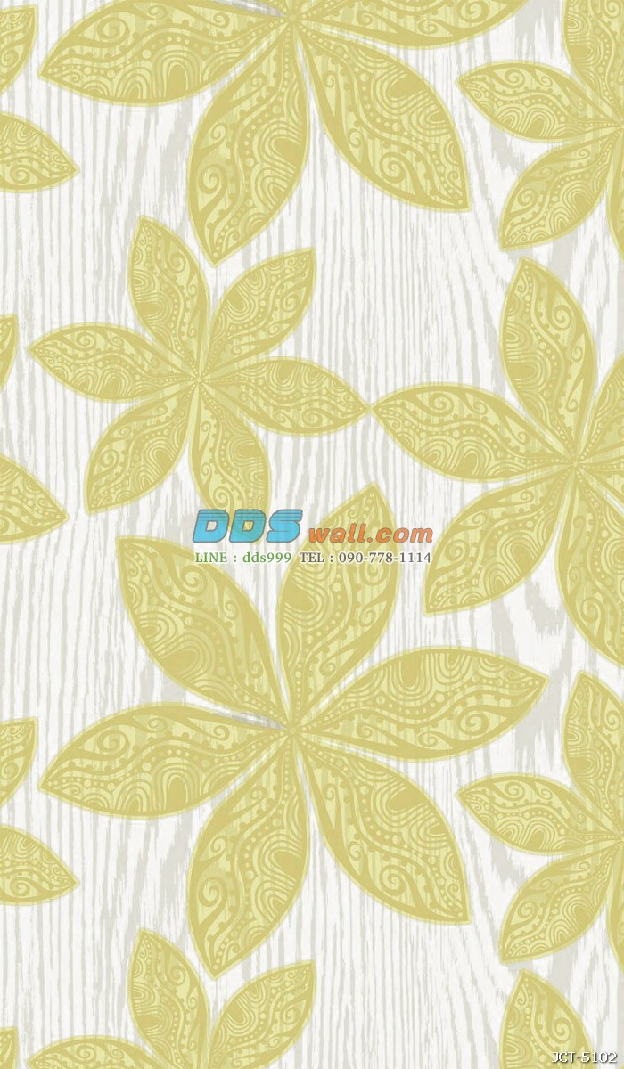 JCOE15-48 ลายดอกไม้ สไตล์โมเดิร์น สีเขียว