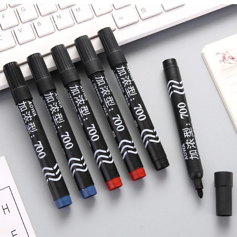 MUISUNGSHOP ปากกาเคมี หัวกลม กันน้ำ ลบออกไม่ได้ Permanent Maker 700