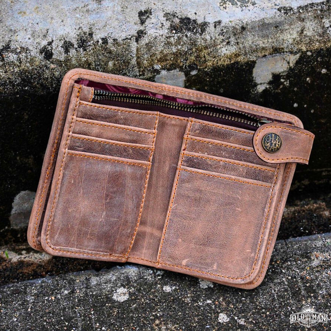 Ledger wallet หนังวัว+หนังแกะ