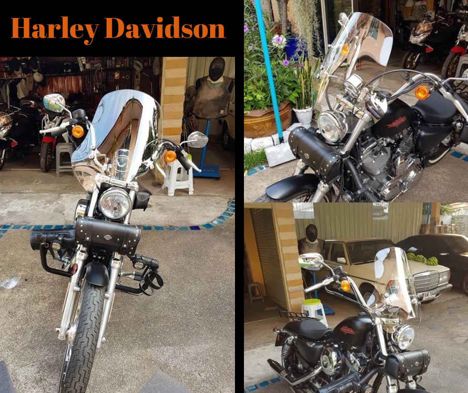 ชิวหน้า ไฟกลม ทรงสูง 47 ซม. สีใส