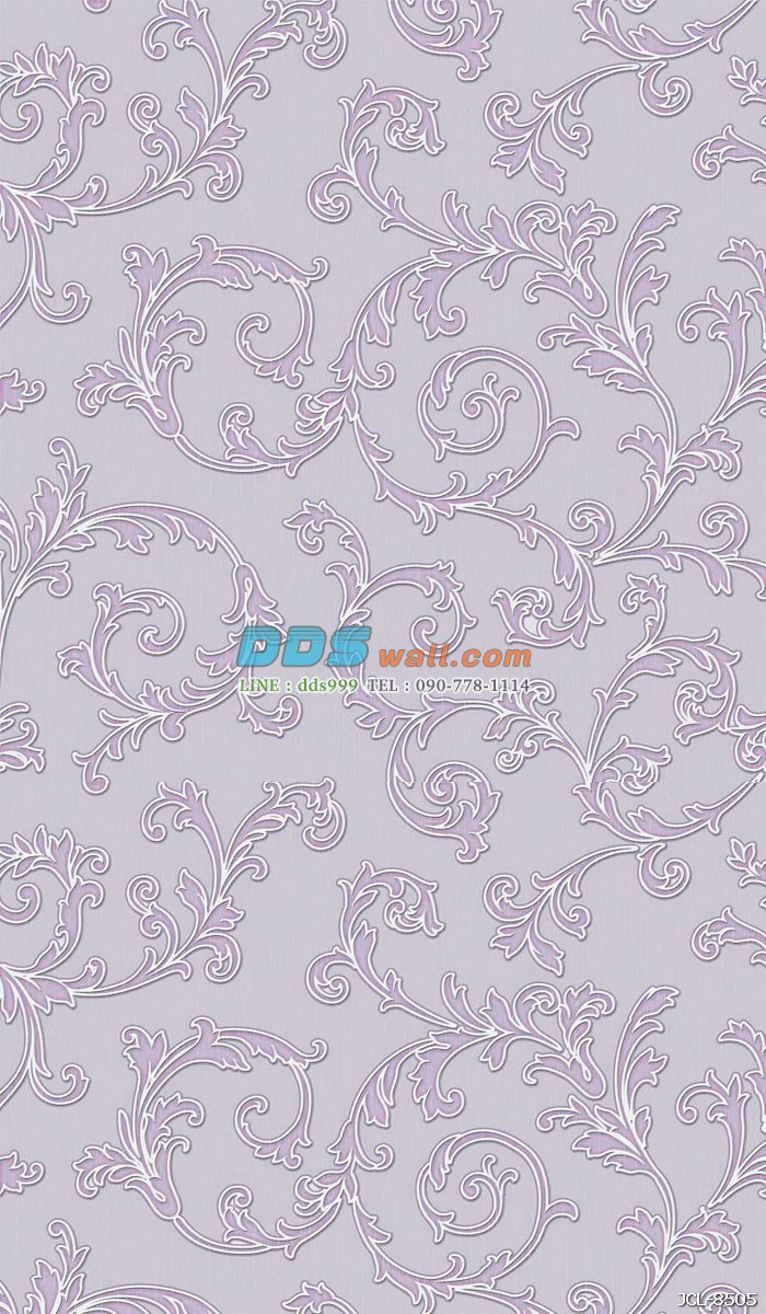 JCOE15-13 ลายเส้นขด สไตล์หลุยส์ สีม่วง