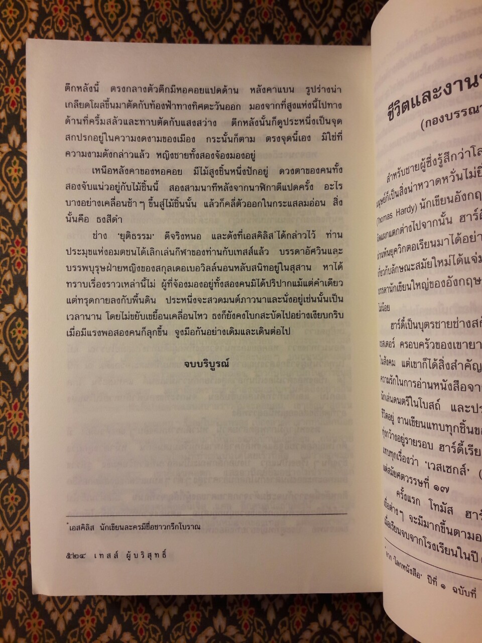 เทสส์ ผู้บริสุทธิ์ Test of The D’Urbervilles