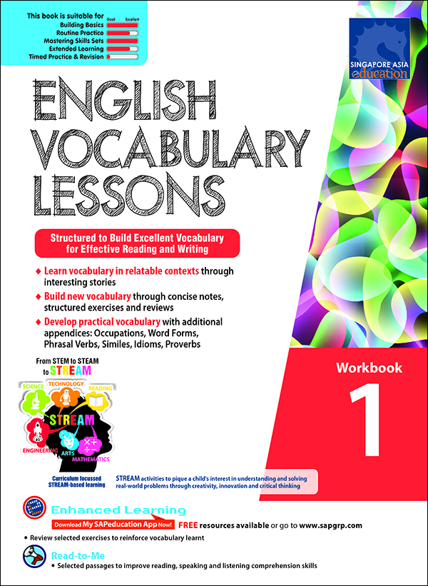 แบบฝึกหัดคำศัพท์ภาษาอังกฤษ ป.1 English Vocabulary Lessons Workbook 1