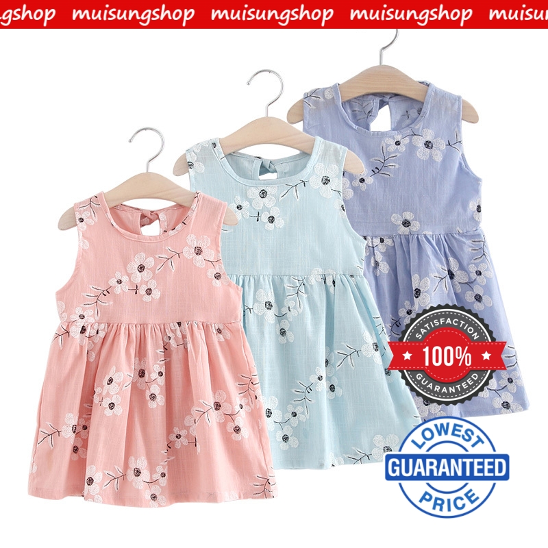 MUISUNGSHOP �เดรสเด็ก หลายลาย มินิเดรส เดรสเด็กผู้หญิง มีให้เลือก�