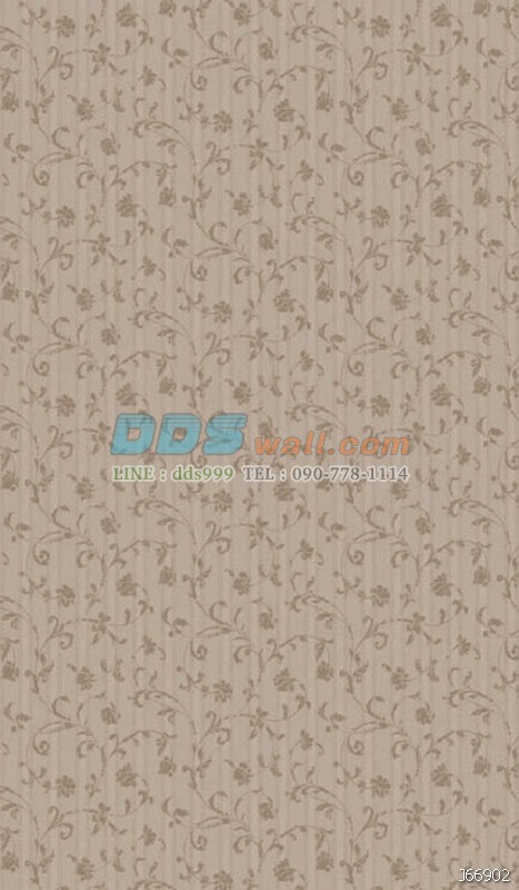 JTRY15-20 ลายดอกไม้เล็กๆ สีน้ำตาลครีม