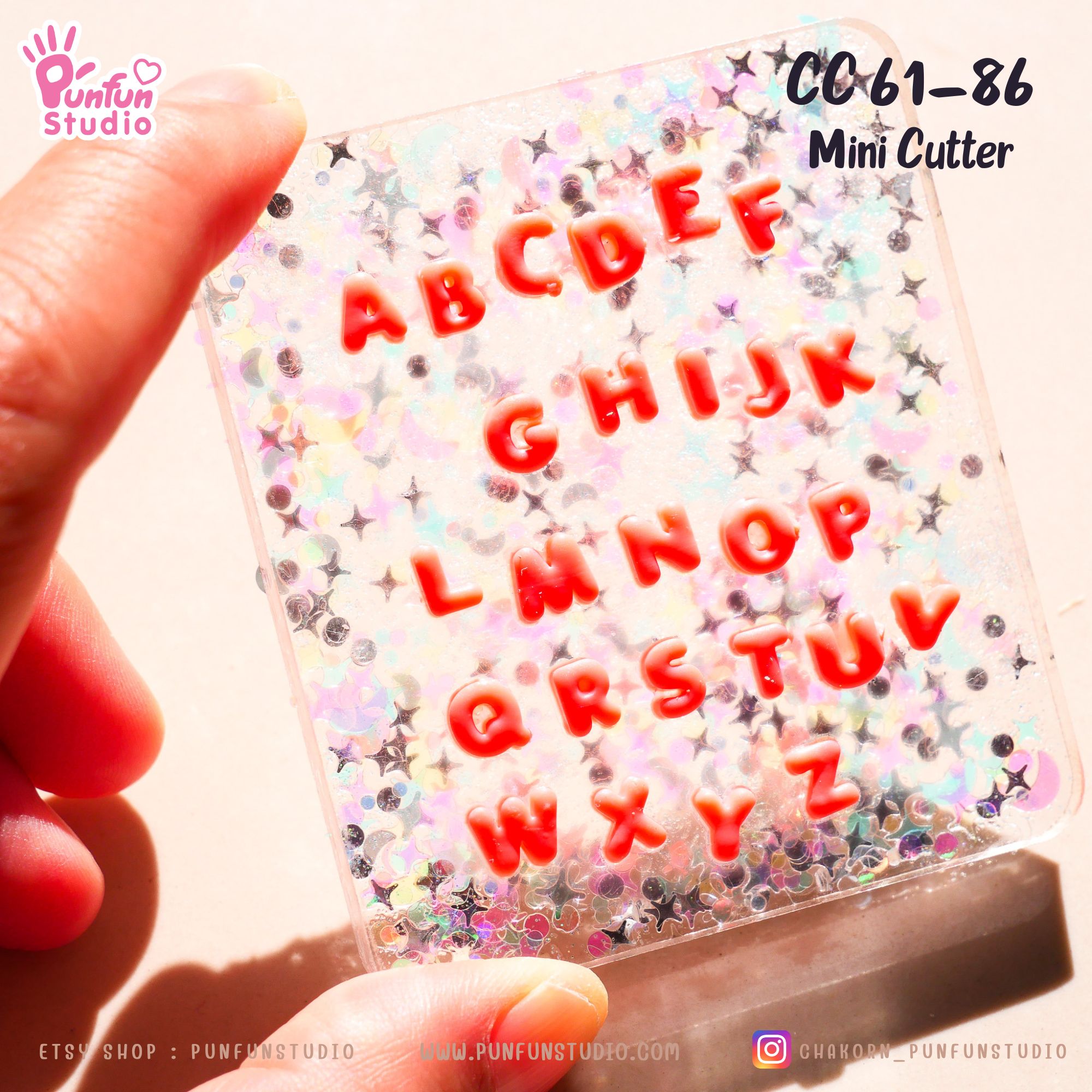 ตัวกดคุกกี้ กดดินปั้น CC 61-86 A-Z Mini Cookie and Clay Cutter Set