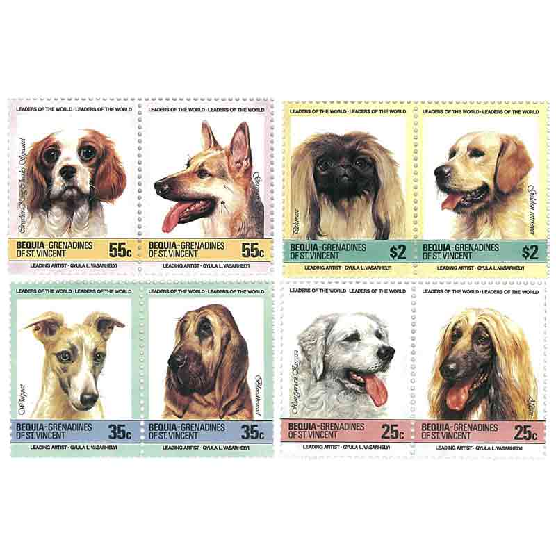 Bequia Stamp, Dog, Pet Stamp