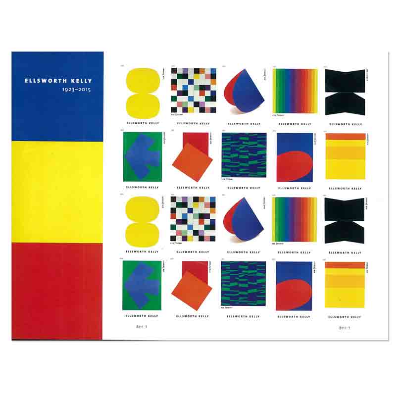 USA Stamp, 2019 Ellsworth Kelly S/S