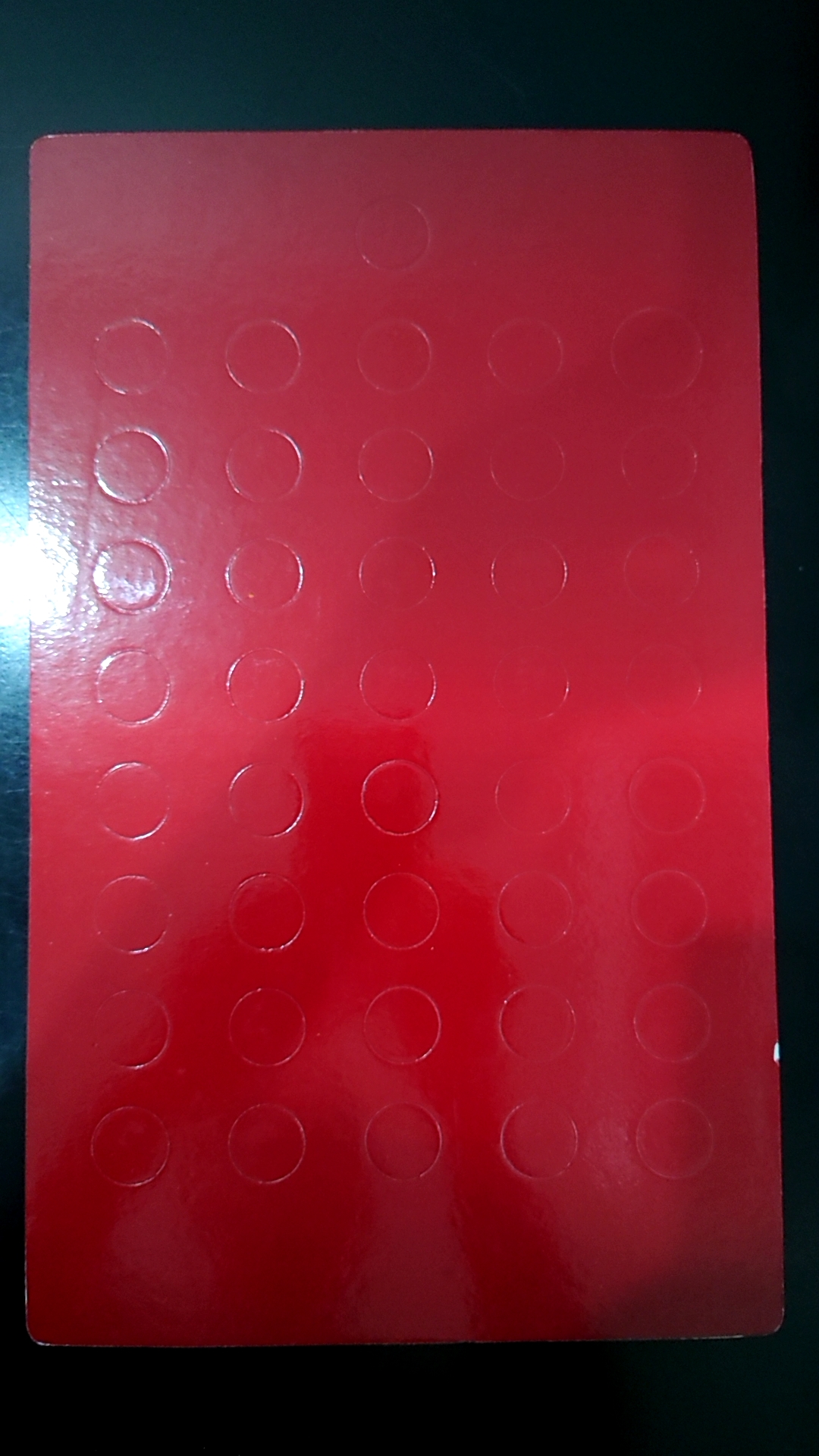 แผงใส่เหรียญ 2 บาทที่ระลึก 41 วาระ สีแดง ขนาด 21.5x35 เซ็น