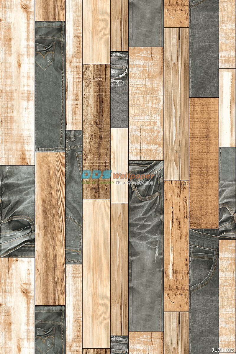 JLOT12-67 ลายไม้ สีน้ำตาล