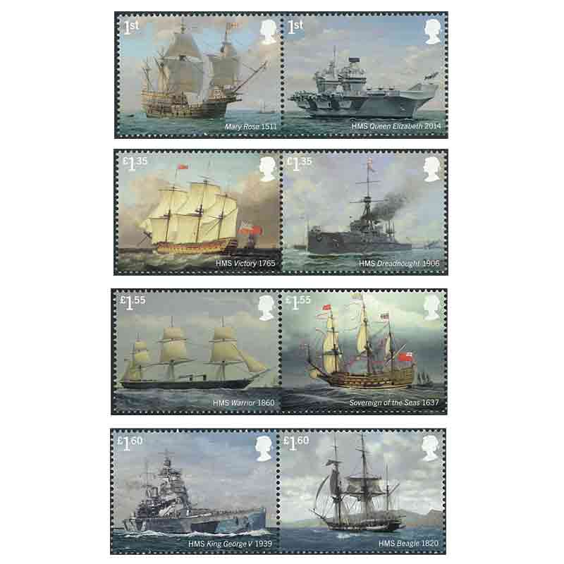UK Stamp, 2019 Royal Navy Ships