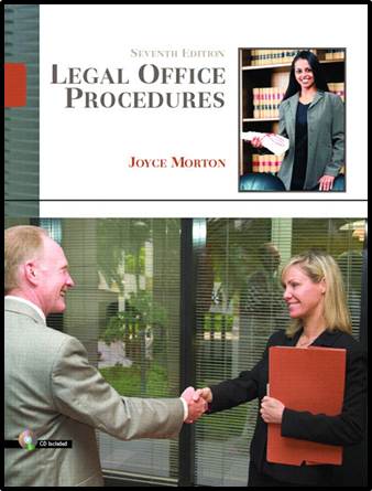 Legal Office Procedures ISBN 9780132209564