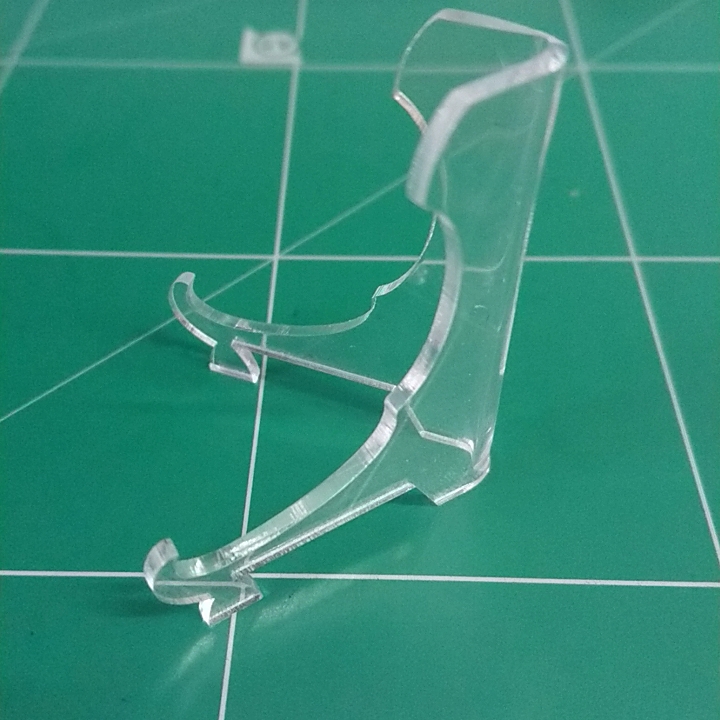 ขาตั้ง ตลับเหรียญ เนื้อ อครีลิค สูง 50 มิลลิเมตร