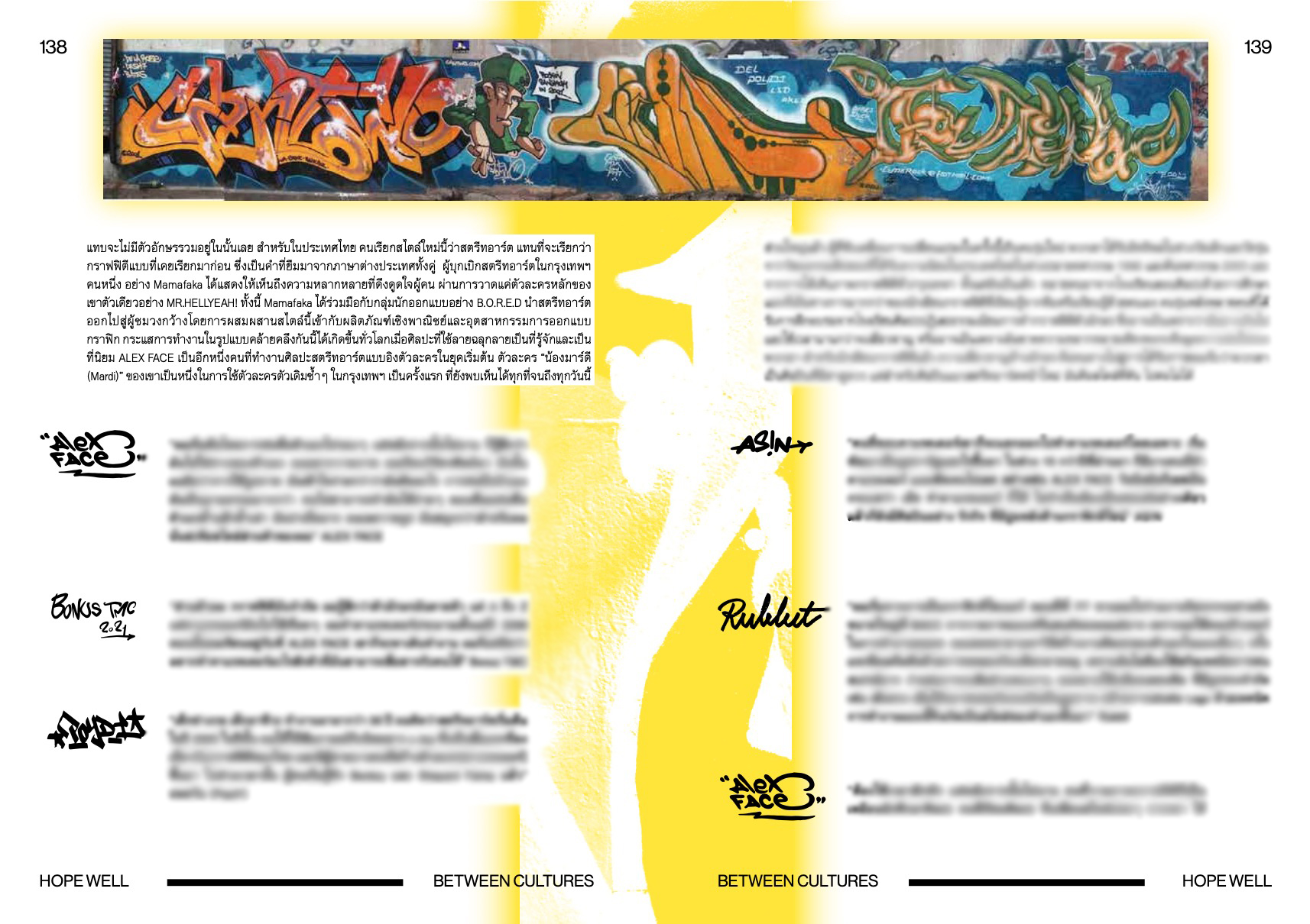 Riverbooks ร้านหนังสือประวัติศาสตร์ : สตรีทอาร์ตกับกราฟฟิตีในกรุงเทพฯ และ ณ โฮปเวลล์ ความหวังที่หายไป