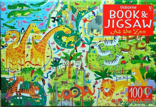 BOOK & JIGSAW: AT THE ZOO (100 PCS)
