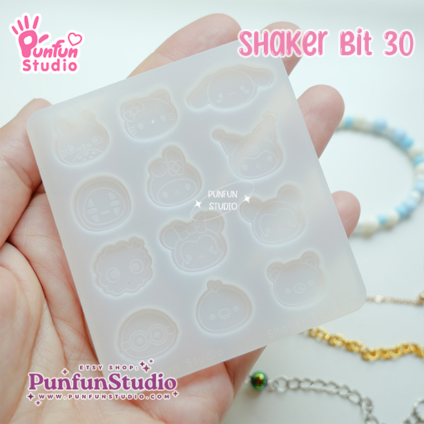 แม่พิมพ์เรซิ่น Shaker Bit 30 Cutie Mix Mold / 12 in 1 / UV Resin Mold / Silicone Mold