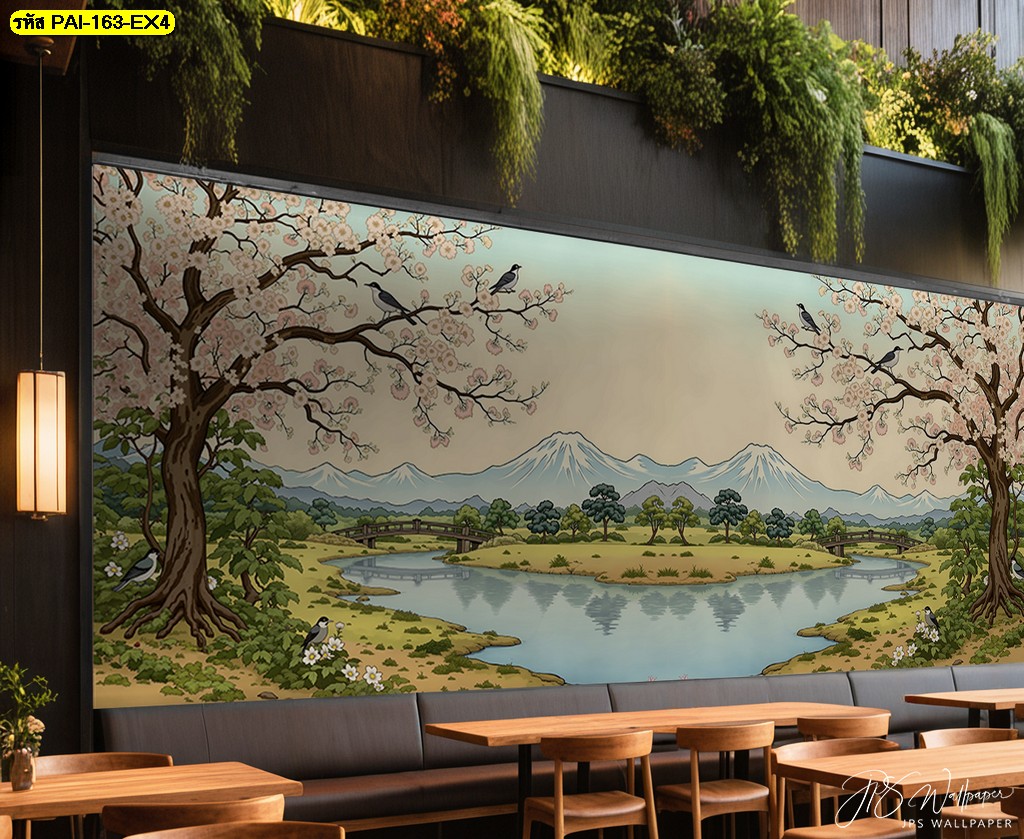 ภาพวิวญี่ปุ่นแต่งร้านอาหาร เพิ่มมุมโรแมนติกให้ลูกค้านั่งสบาย