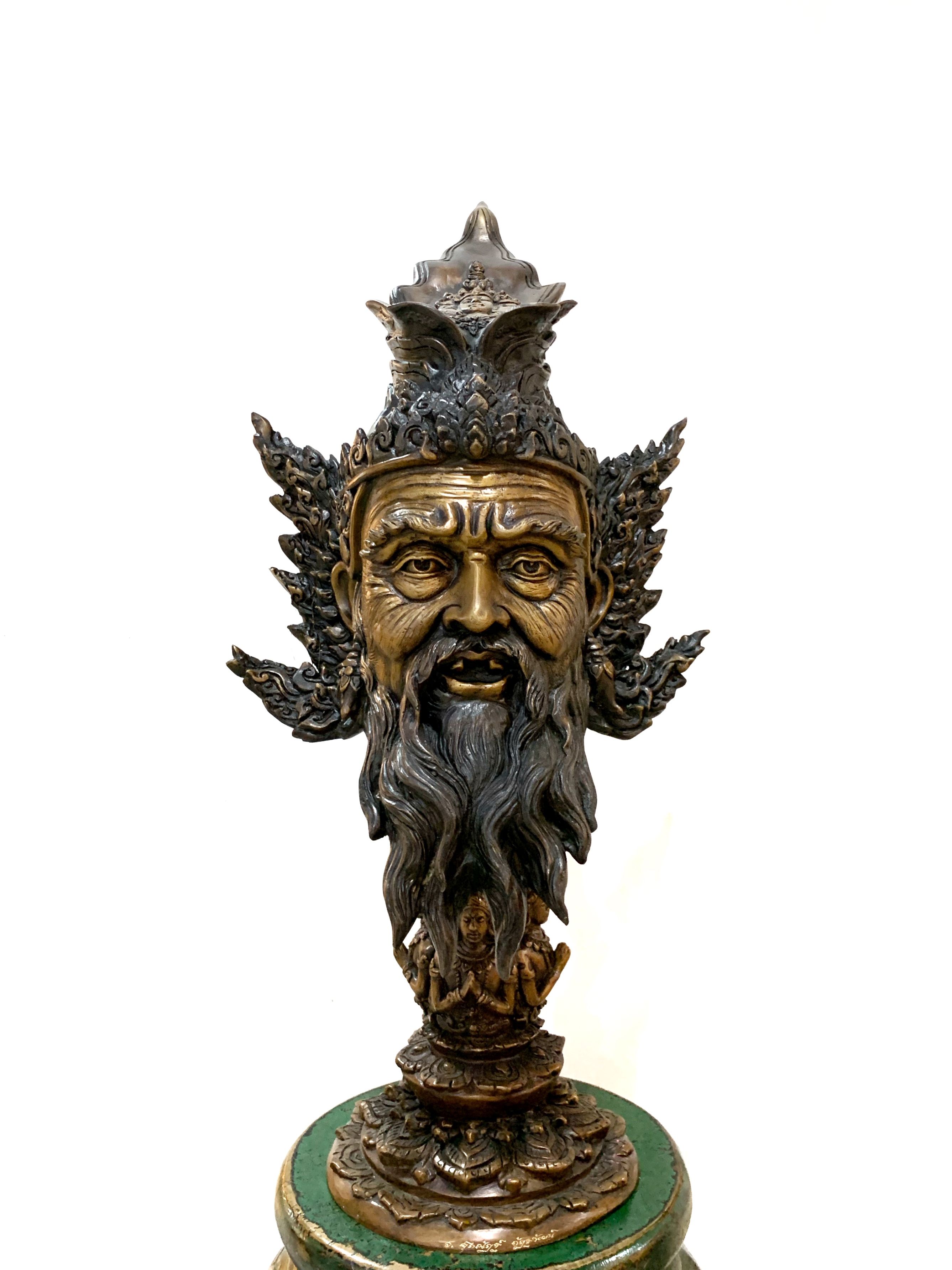 รูปหล่อ เศียรพระพรหมมุนีฤาษีนารอท (ใหญ่)