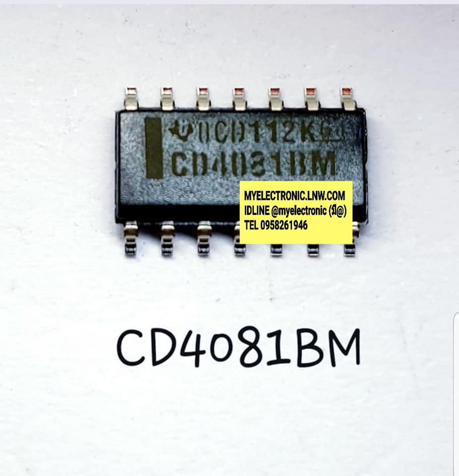 ICCD4081BMยี่ห้อTEXASตัวถังSMD14ขาราคาตัวละ