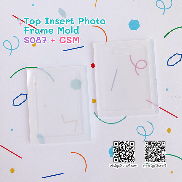 แม่พิมพ์ซิลิโคน SHAKE S087 Top Insert Photo Frame Mold + CSM