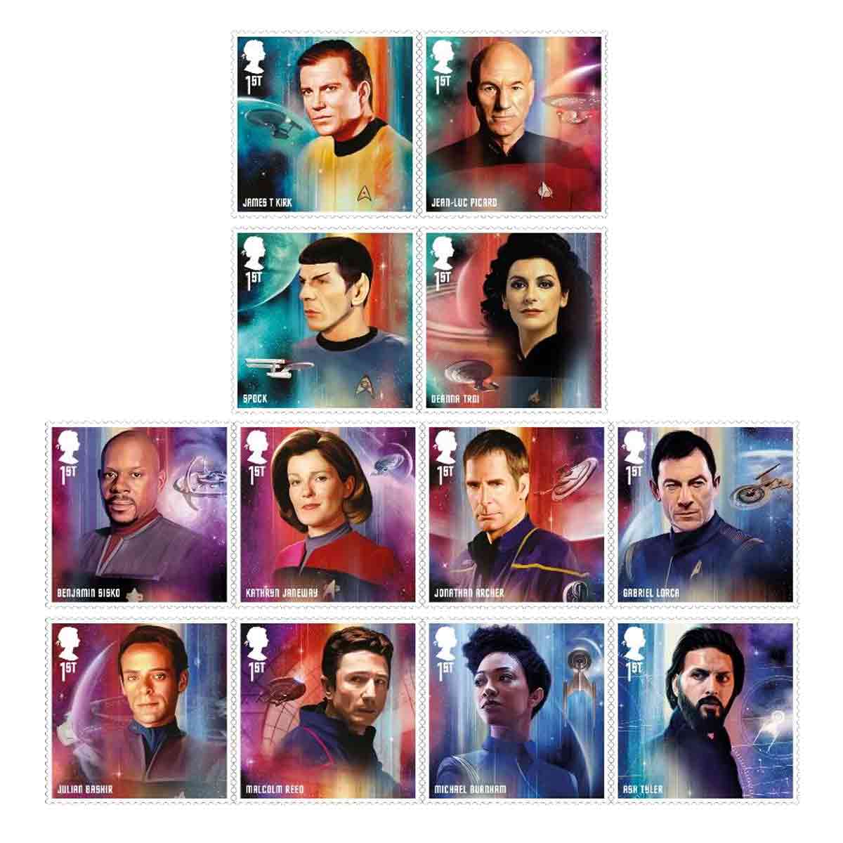 UK Stamp, 2020 Star Trek สตาร์ เทรค