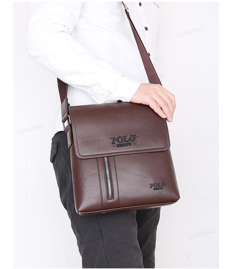 กระเป๋าสะพายข้างผู้ชาย กระเป๋าผู้ชาย POLO ของแท้100% ใส่ไปทำงาน ใส่ไปเที่ยว POLO-17